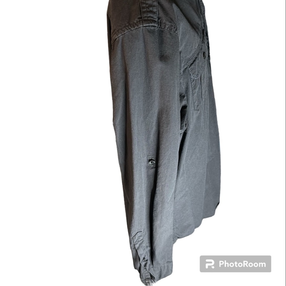 Nwot Apt 9 Black Button Up With Front Pockets - image 2